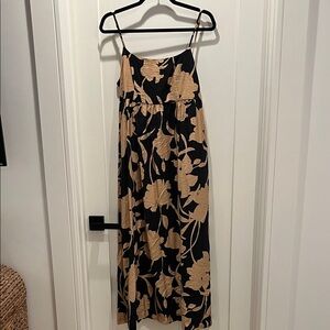 a new day Black and Tan Floral Maxi Dress